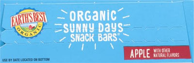Earth's Best Organic Snack Bars, Apple, 0.67 Oz Bars, 7 Ct