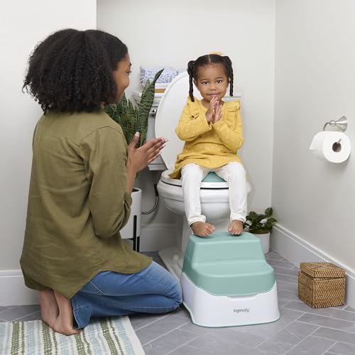 Ingenuity Prepare to Potty 3-in-1 System - Potty Training Toilet, Topper, Step Stool, Easy Setup, for Toddlers Ages 18 Months+