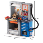 Step2 Deluxe Kids Workbench – Includes 50 Toy Workbench Accessories, Interactive Features for Realistic Pretend Play – Indoor/Outdoor Kids Tool Bench – Dimensions 40.75" H x 34" W x 15" D