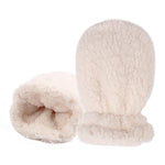 Zsedrut 1 Pairs Kids Winter Glove Fleece Lined Baby Girl Mittens Warm Toddler Boys Gloves (White, S)
