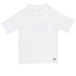 RUGGEDBUTTS® Baby/Toddler Boys White Short Sleeve Rash Guard - 12-18m