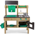 Hape Outdoor Kitchen | Mud Kitchen Wooden Toy Playset with Accessories, for Children Ages 3+ Years