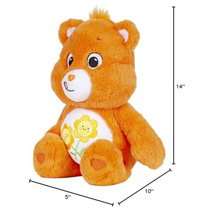 Care Bears 14" Friend Bear Plushie - Medium Size - Orange Plush for Ages 4+ – Perfect Stuffed Animal Holiday, Birthday Gift, Super Soft and Cuddly – Good for Girls and Boys, Collectors