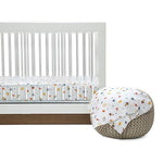 Delta Children 100% Cotton Flannel Baby Receiving Blankets for Girls and Boys – 30x30 Inches (Pack of 4), Space Exploration