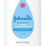 Johnsons Baby Powder with Aloe & Vitamin E Pure Cornstarch - 22 oz.