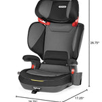 Peg Perego Viaggio Shuttle Plus 120 - Booster Car Seat - for Children from 40 to 120 lbs - Made in Italy - Crystal Black (Black)