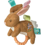 Taggies Teether Baby Rattle, 6", Harmony Bunny