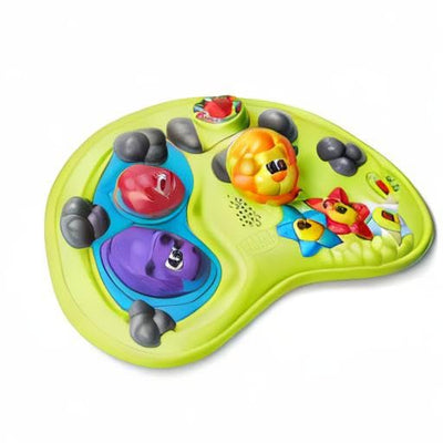 Chicco Walky Talky Foldable Baby Walker, Multilingual Play Tray with Music and Lights, 3 Height Adjustments, Brake Pads, for Children up to 26 lbs., Compact Fold, Flora/Purple/Grey