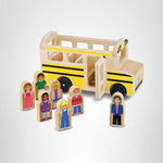 Melissa & Doug School Bus Wooden Play Set with 7 Play Figures