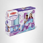 Melissa & Doug Created by Me! Butterfly Fleece Quilt No-Sew Craft Kit (48 Squares, 4 feet x 5 feet)