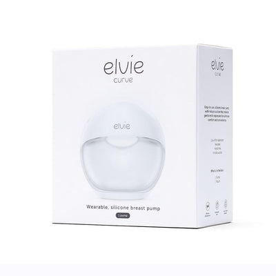 Elvie Curve - Manual Wearable Breast Pump - Hands-Free, Kick-Proof, Portable Silicone Pump that Can Be Worn in-Bra for Gentle, Natural Milk Expression - Breast Feeding Essentials
