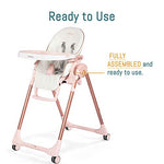 Peg Perego Prima Pappa Zero 3 - High Chair - for Children Newborn to 3 Years of Age - Made in Italy - Mon Amour (Rose Gold & White)