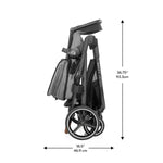 Evenflo Shyft Intuiti Travel System with Revolve180 LiteMax NXT Rotational Infant Car Seat (Fossil Gray)
