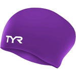 TYR Adult Long Hair Silicone Wrinkle Free Swim Cap for Braids, Dreadlocks, Streamlined Swim, Hair Protection