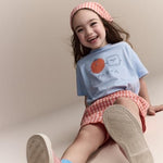 Otter Avenue Neutral Short-Sleeve Relaxed Tee, Blue, 2T
