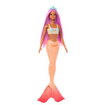Barbie Mermaid Doll with Pink Fantasy Hair & Headband Accessory, Toy with Starfish-Inspired Bodice & Soft Orange Tail