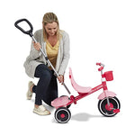 Radio Flyer 4-in-1 Stroll 'N Trike, Ages 1-5, Toddler Tricycle & Stroller, Foam Tires, Push Handle, UV Canopy, Removable Tray, Seatbelt, Amazon Exclusive
