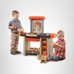 Step2 Handyman Kids Workbench, Indoor/Outdoor Tool Bench for Children, Interactive Play with Sounds, Made of Durable Plastic, Includes 35 Piece Toy Accessories, For Toddlers 3+ Years Old