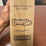Boogie Antibacterial Hand Wipes by Boogie, Alcohol Free, Hypoallergenic and Moisturizing Aloe, Hand Wipes for Kids and Adults -100 Total Wipes (5 Packs of 20)