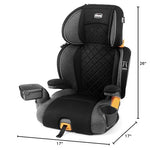 Chicco KidFit Zip Plus 2-in-1 Belt-Positioning Booster Car Seat, Backless and High Back Booster Seat, for Children Aged 4 Years and up and 40-100 lbs., Taurus/Black/Grey