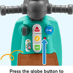 Fisher-Price Toddler Ride-On Toy Laugh & Learn Smart Stages Cruise Along Scooter with Lights Music & Learning for Infants Ages 1+ Years (Amazon Exclusive)