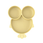 Altibrant Toddler Fun Plate,Baby Fish Silicone Plate,Self Feeding Training Divided Plates Dish
