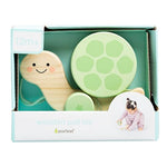 Pearhead Wooden Turtle Push and Pull Toy, Montessori Shake and Rattle Shell, Baby Walking and Gross Motor Development Learning, Pull Along Car Toy, Ages 12m+