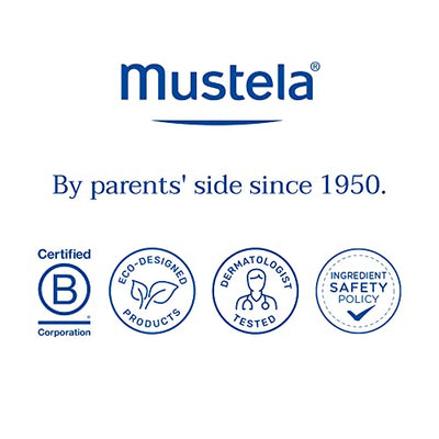 Mustela-Baby Diaper Rash Cream 123 - Skin Protectant with Zinc Oxide - Fragrance Free & Paraben Free - with 98% Natural Ingredients - 3.8 Oz, White
