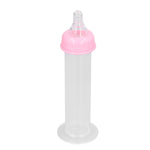 AYQEBNC Syringe Breast Pump, Manual Breast Pump Soft Comfortable Lightweight Portable Pink Cover for Travel