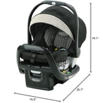 Graco SnugRide SnugFit LX Infant Car Seat, Baby Car Seat with Anti-Rebound Bar for Extra Safety, SnugLock Easy Install Carseat, 1-Hand Adjustable Handle, No-Rethread Harness, Baby Essentials, Pierce