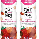 Once Upon a Farm Organic Baby Fruit & Veggie Puffs Strawberry, Coconut & Sweet Potato, 1.5oz
