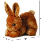 Aurora® Adorable Mini Flopsie™ Bitty Bunny™ Stuffed Animal - Playful Ease - Timeless Companions - Brown 8 Inches