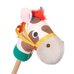 Battat – Classic Hobby Horse – Plush Stick Horse – Wooden Pole & Sensory Textures – Realistic Sounds – 2+ Years – Pony Pal