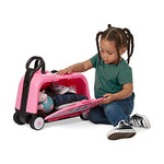 Radio Flyer 3-in-1 Happy Trav’ler Ice Cream Truck, Ride on Toy, Toddler Carry-On Storage, Ages 2-5 Years