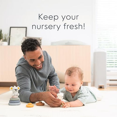 Diaper Genie Platinum Pail (Grey) is Made in Durable Stainless Steel and Includes 1 Easy Roll Refill with 18 Bags That can Last up to 5 Months.