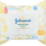 Johnson's Baby Hand & Face Baby Sanitizing Cleansing Wipes for Travel and On-The-Go, No More Tears Formula, Paraben and Alcohol Free, 25 ct, Case of 4