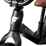 Radio Flyer Ultra Lite Balance Bike, Black, for Kids Ages 1.5-5, Pedal Free for Quick Learning, Lightweight Frame, Rubber Air Tires, Tool-Free Adjustable Seat, Footrest, Kid & Toddler Balance Bikes