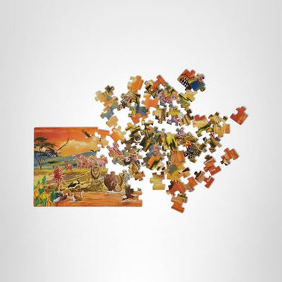 Melissa & Doug African Plains Safari Jumbo Jigsaw Floor Puzzle (100 pcs, Over 4 feet Long)