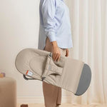 BabyBjörn Bouncer Balance Soft, Tri-Fabric, Sand Grey | 2-in-1 Adjustable Baby Bouncer Seat and Toddler Chair, Newborn to Toddler (8-29 lbs), 4 Positions, Lightweight & Portable