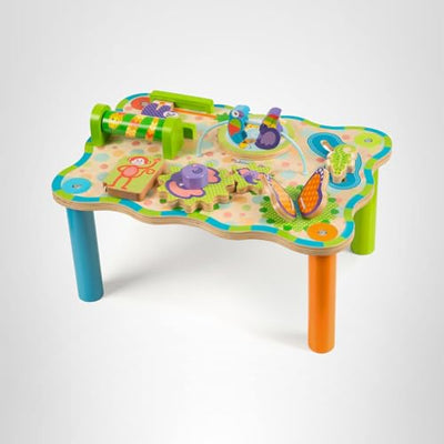Melissa & Doug First Play Children’s Jungle Wooden Activity Table for Toddlers