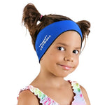 AqtivAqua Swimming Headband Swim Ear Band Protection Cover Swim Headband for Kids Adults Men Women Toddlers Ear Plugs in (Color: Navy, Size: Large)