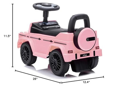 Best Ride On Cars Mercedes G-Wagon Push Car, Baby Pink, Large