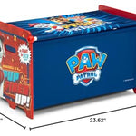 Delta Children PAW Patrol Toy Box Toy Box with Retractable Fabric Top, Blue