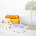 Ubbi Baby Wipes Dispenser with Weighted Plate and Secure Seal, Nursery and Baby Registry Essential, Gray