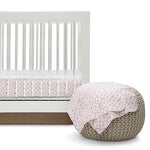 Delta Children 100% Cotton Flannel Baby Receiving Blankets for Girls and Boys – 30x30 Inches (Pack of 4), Pink Floral