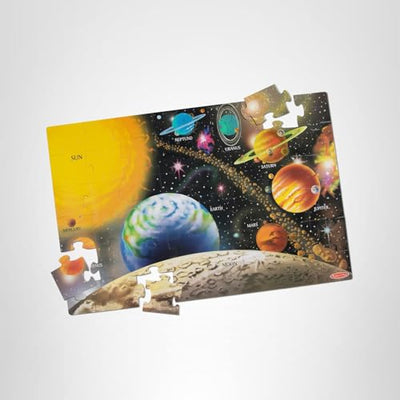 Melissa & Doug Solar System Floor Puzzle, 48 pc Jumbo Jigsaw Puzzle, Educational Screen Free Activity for Toddler, Preschoolers and Kids Ages 3+ (2 x 3 Feet) - FSC Certified
