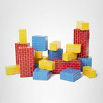 Melissa & Doug Jumbo Extra-Thick Cardboard Building Blocks - 40 Blocks in 3 Sizes