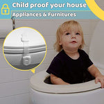 4our Kiddies 14 Pack Baby Proof Cabinet Latches, Childproof Drawer Latches with 12 Extra 3M Adhesives, Adjustable No Drilling Child Safety Cabinet Locks Straps Baby Drawer Locks for Kids Baby Safety