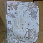 Lictin Baby Gift Set for Boys Girls, Baby Shower Gifts, Neutral Newborn Gifts Basket with Baby Blanket, Wooden Monthly Milestone Cards, Elephant Security Blanket, Rattle Socks and Wrist (Grey)