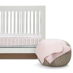 Delta Children 100% Cotton Flannel Baby Receiving Blankets for Girls and Boys – 30x30 Inches (Pack of 4), Pink Floral